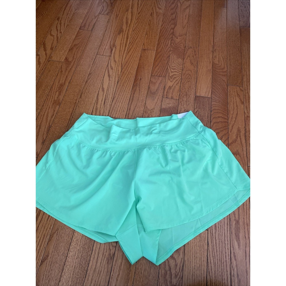DSG Shorts Womens Medium 3" High Rise Hyper Lime Green‎ Activewear Running XL